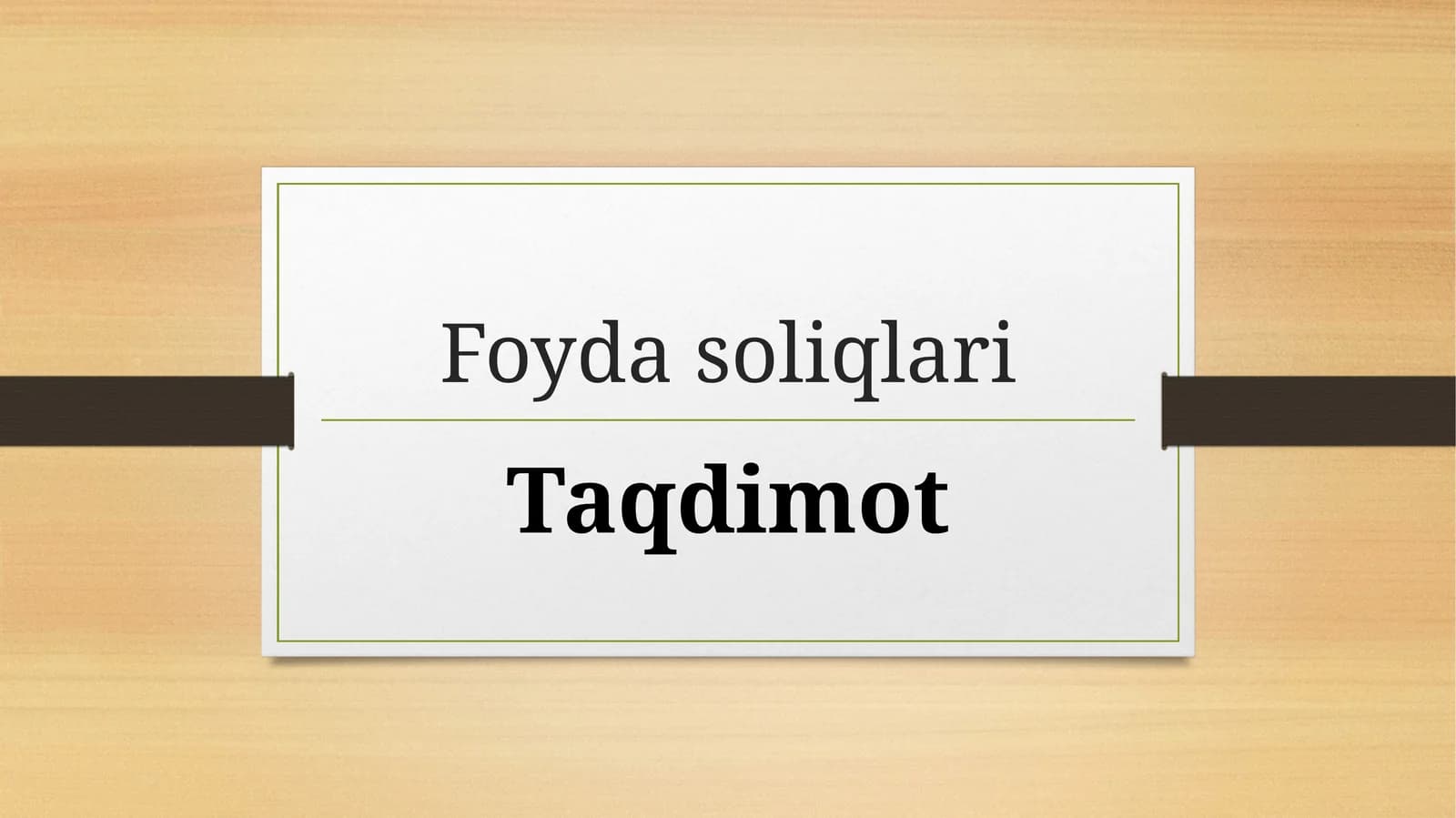 Foyda solig‘i