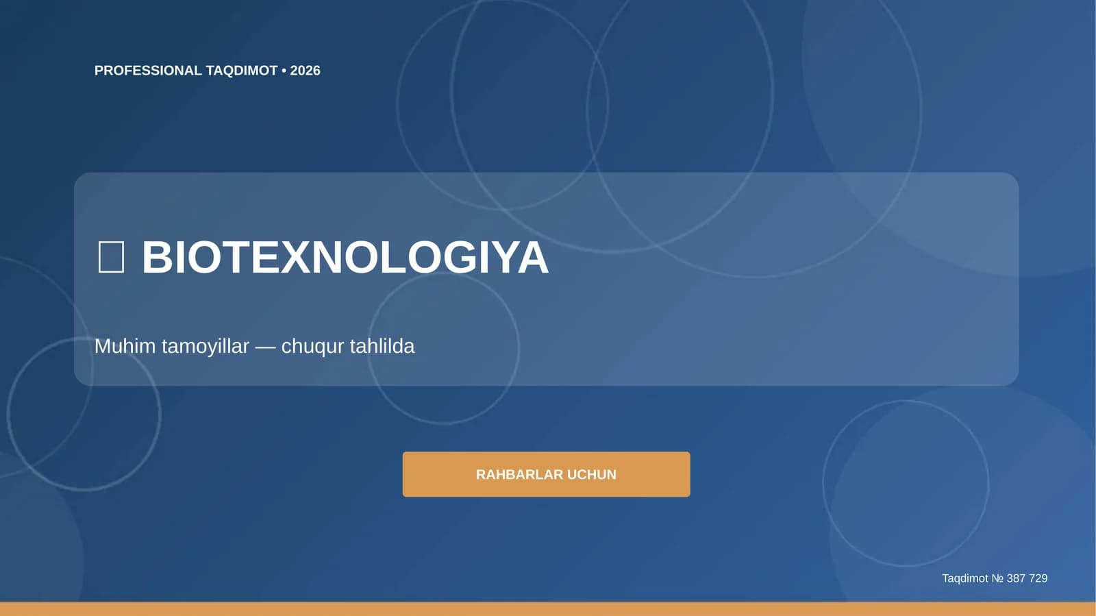 Biotexnologiya: Muhim Tamoyillar (Rahbarlar Uchun)