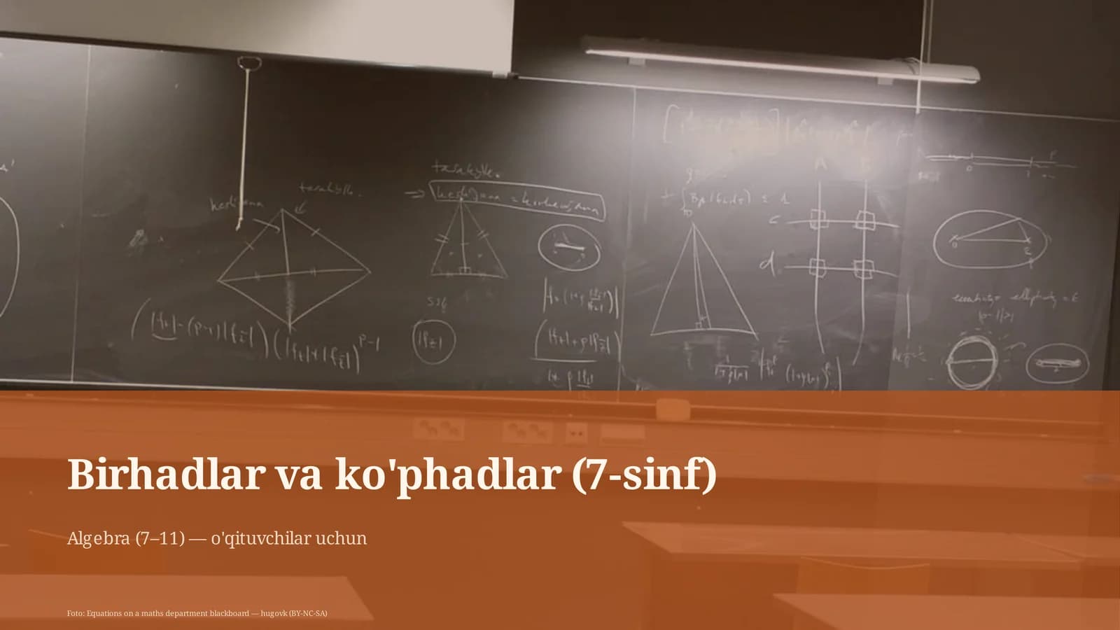 Birhadlar va ko'phadlar (7-sinf)