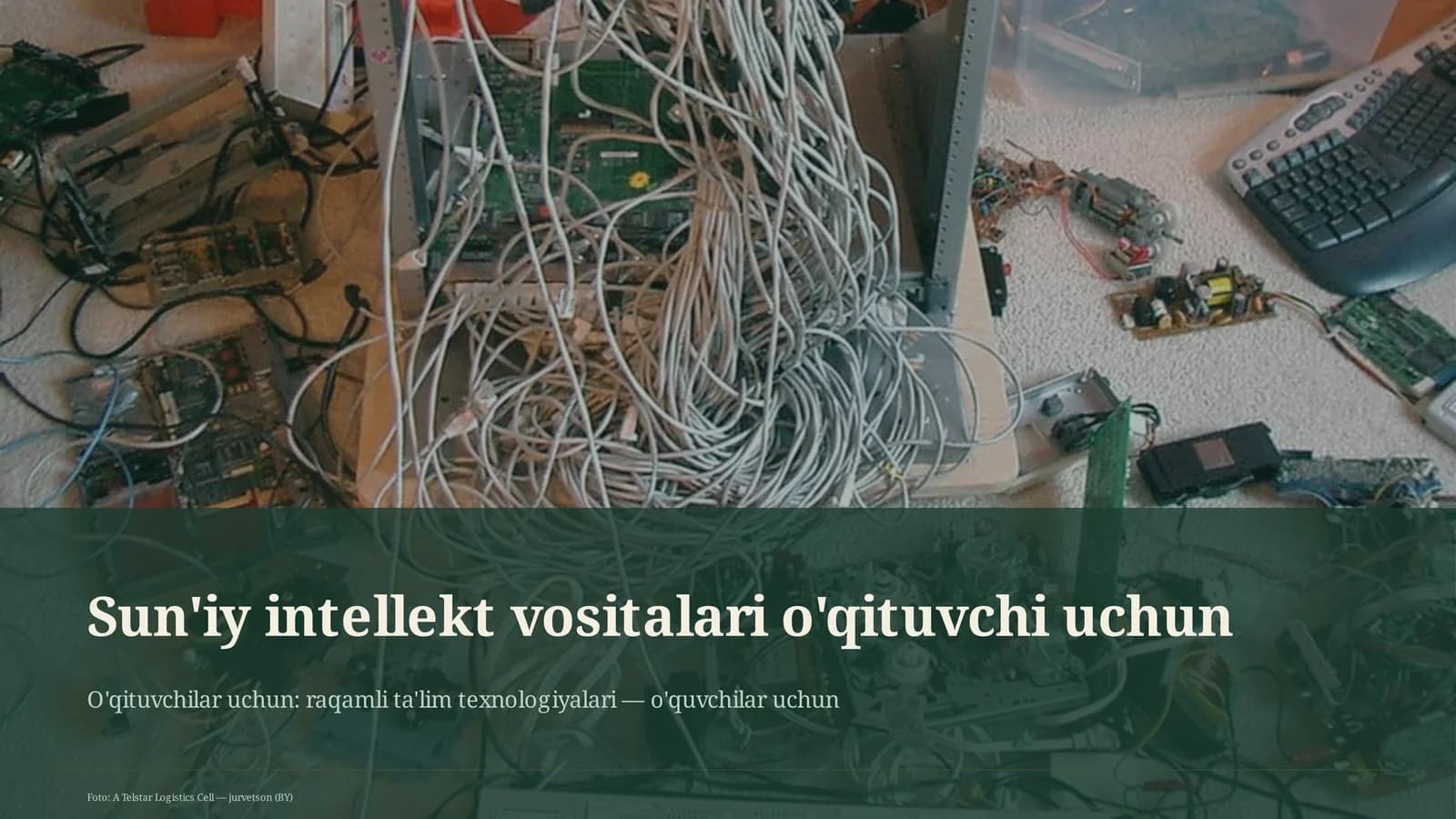 Sun'iy intellekt vositalari o'qituvchi uchun
