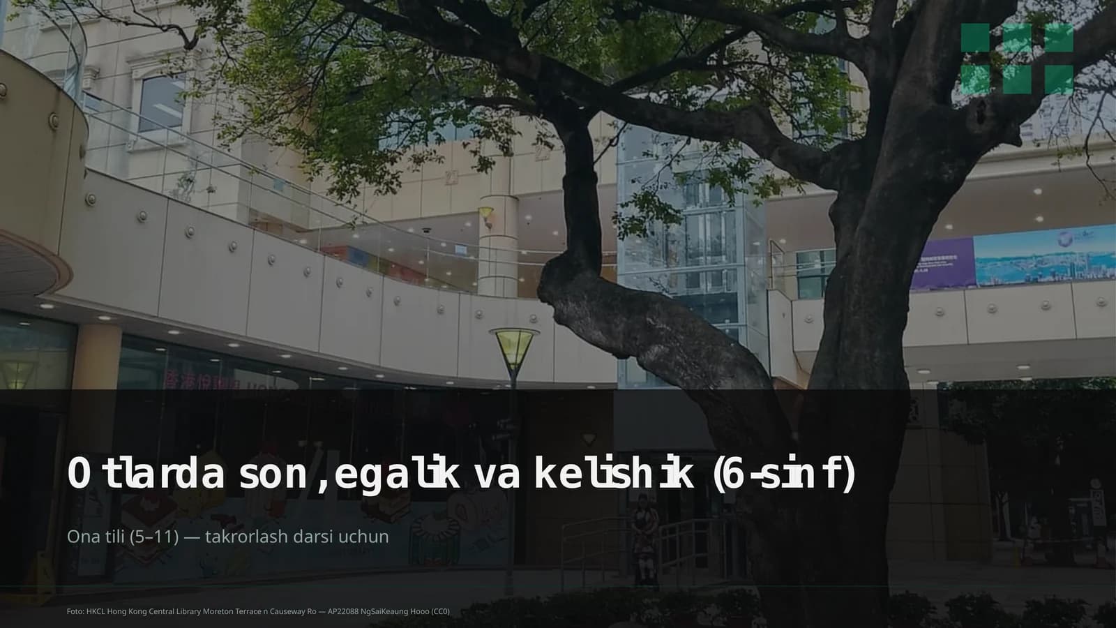 Otlarda son, egalik va kelishik (6-sinf)