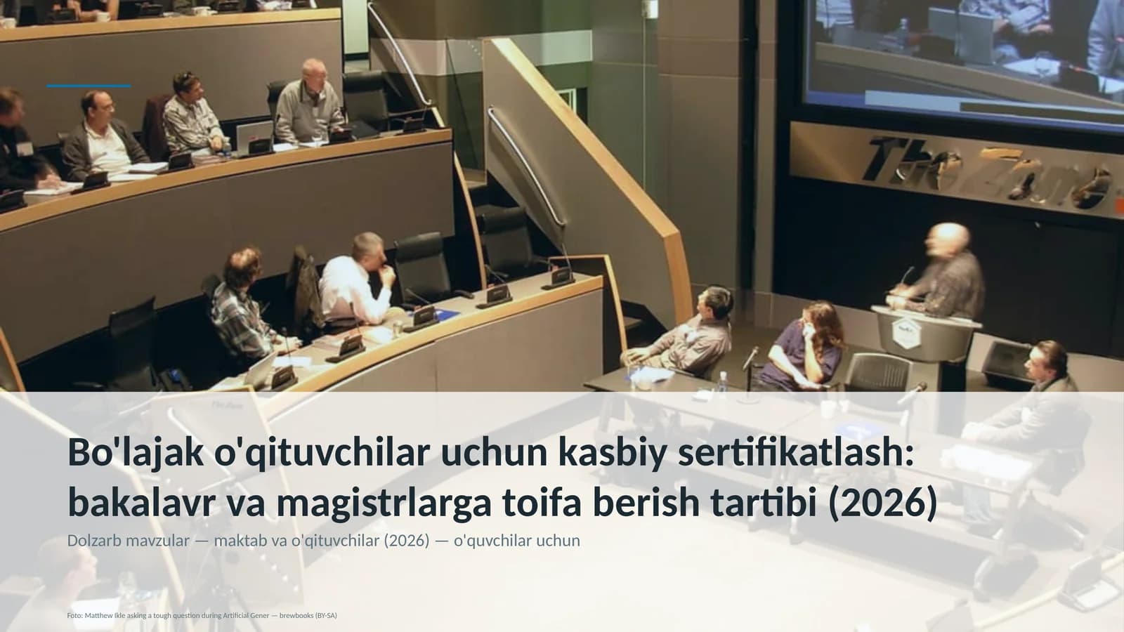 Kasbiy sertifikatlash darsi