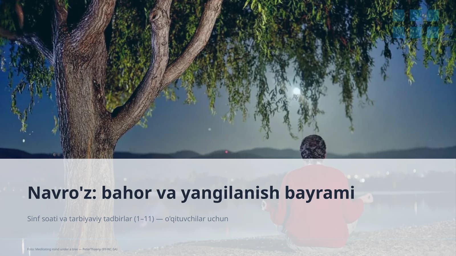 Sinf soati va tarbiyaviy tadbirlar (1– 11) — o'qituvchilar uchun