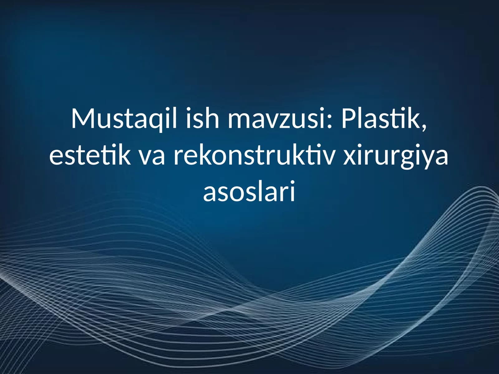 Plastik jarrohlik