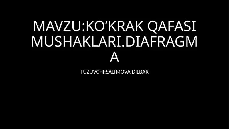 ko'krak mushaklari
