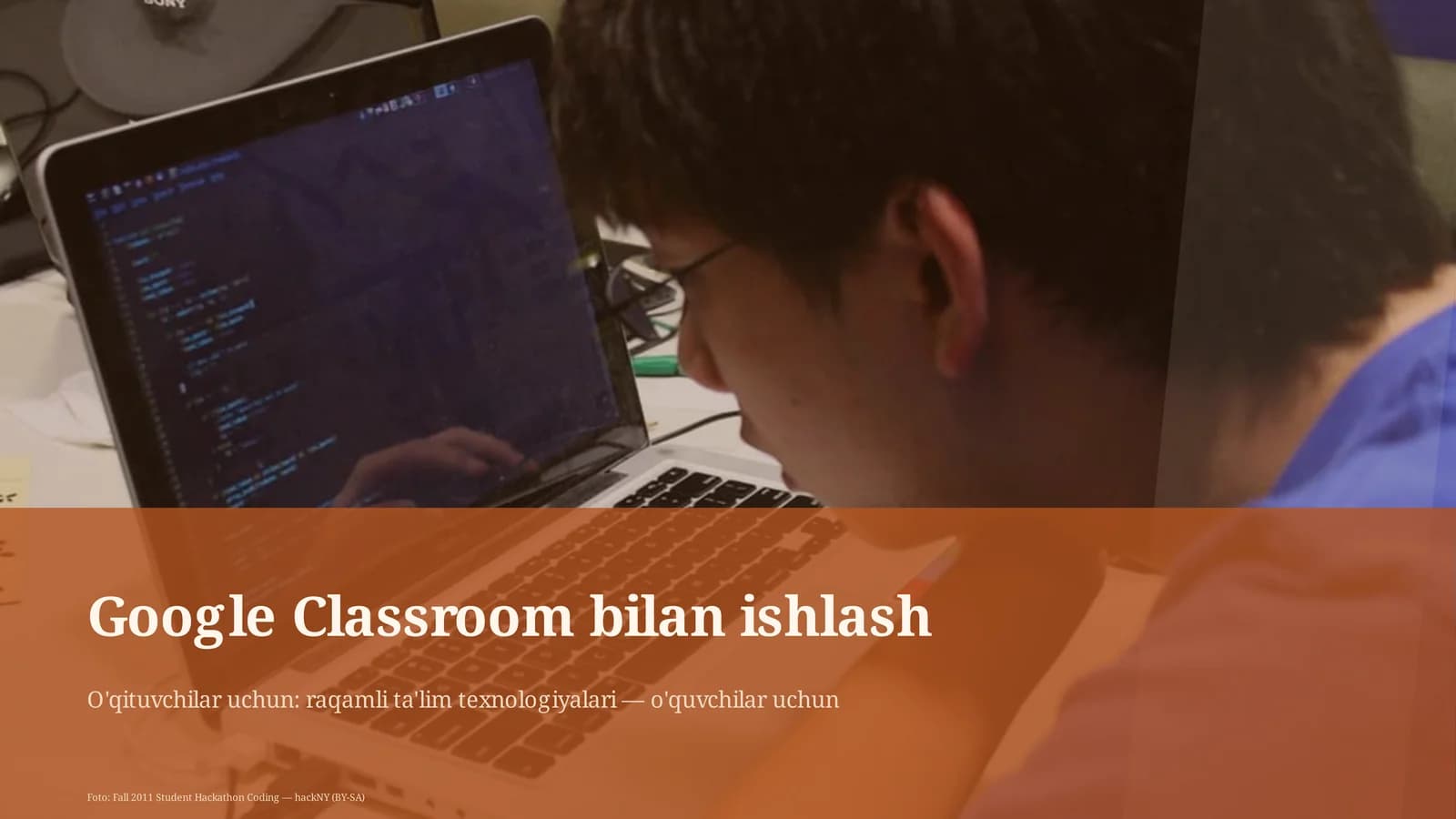 Google Classroom bilan ishlash
