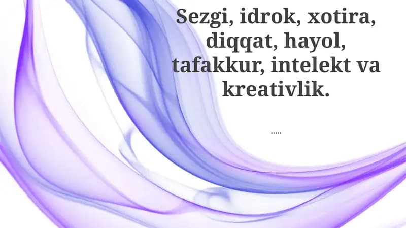 Aqliy Qobiliyatlar Umumiy Ko'rinishi
