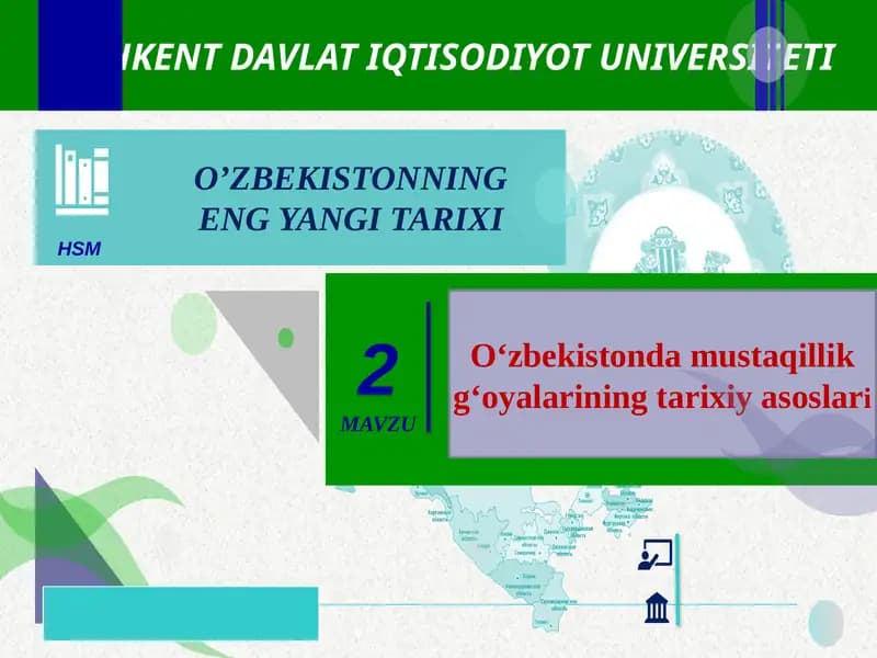 O‘zbekistonning eng yangi tarixi
