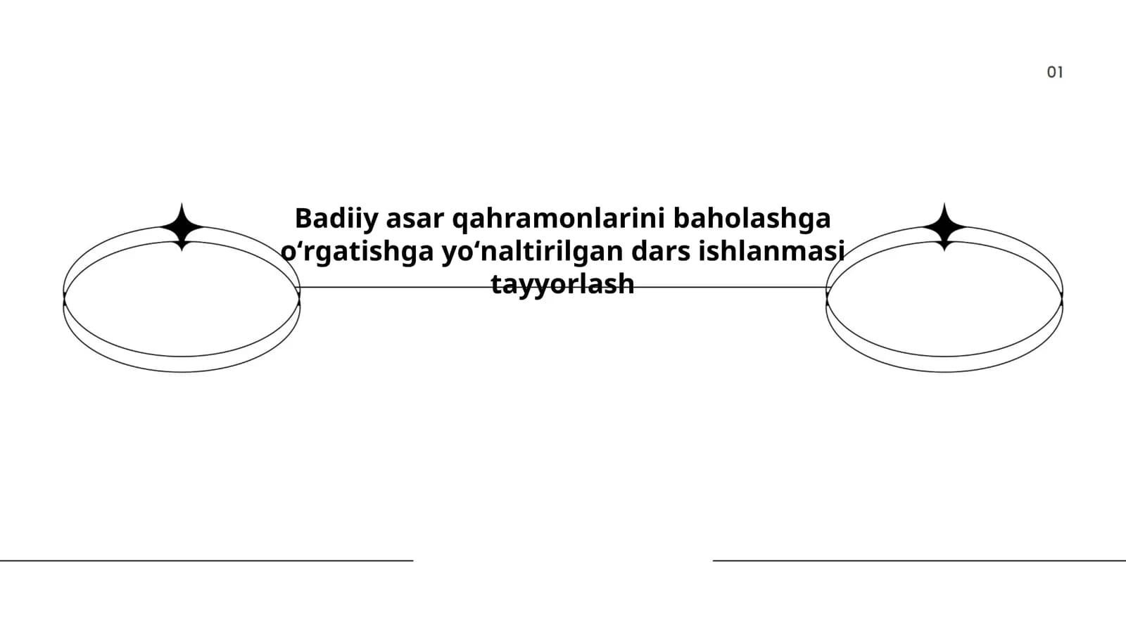 Badiiy asar qahramonlarini baholashga oʻrgatishga yoʻnaltirilgan dars ishlanmasi