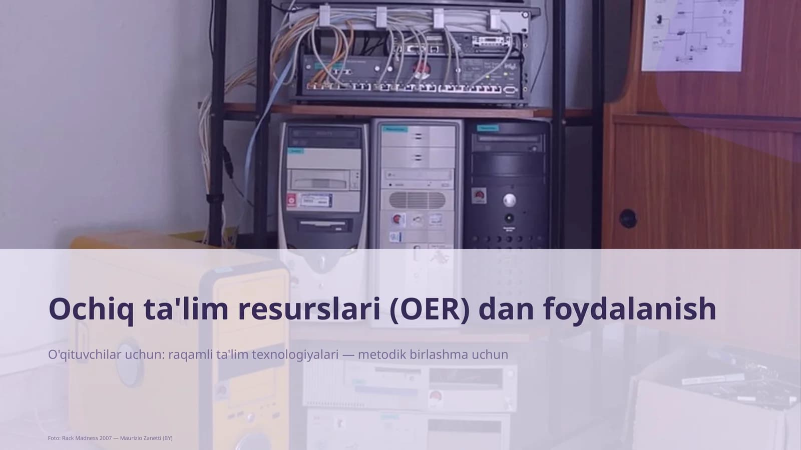 Ochiq ta'lim resurslari (OER) dan foydalanish