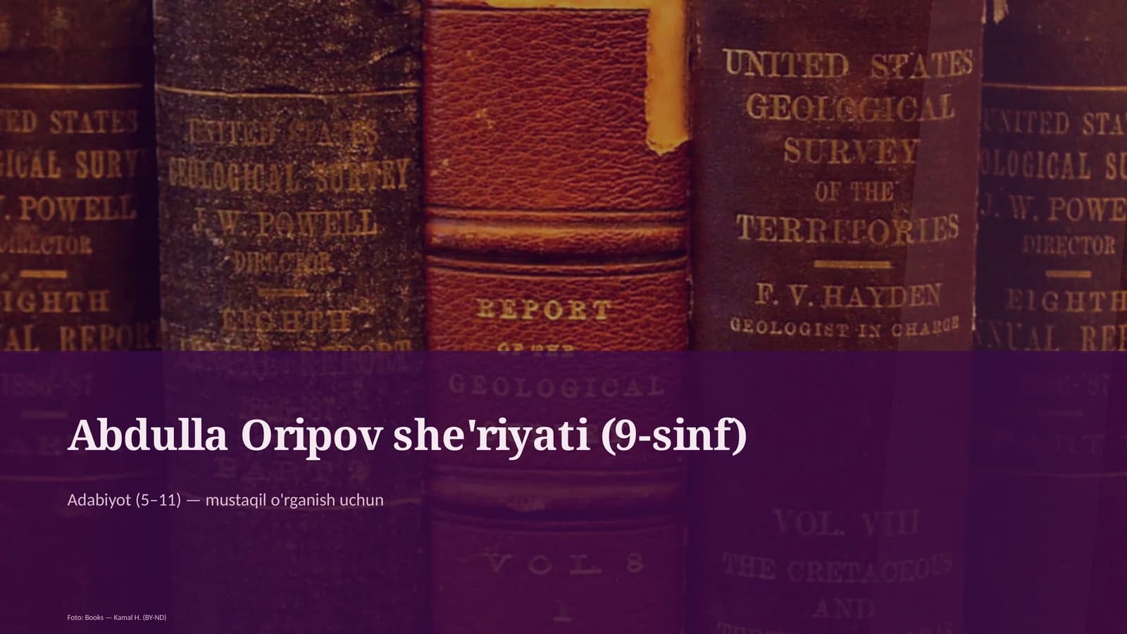 Abdulla Oripov she'riyati (9-sinf)