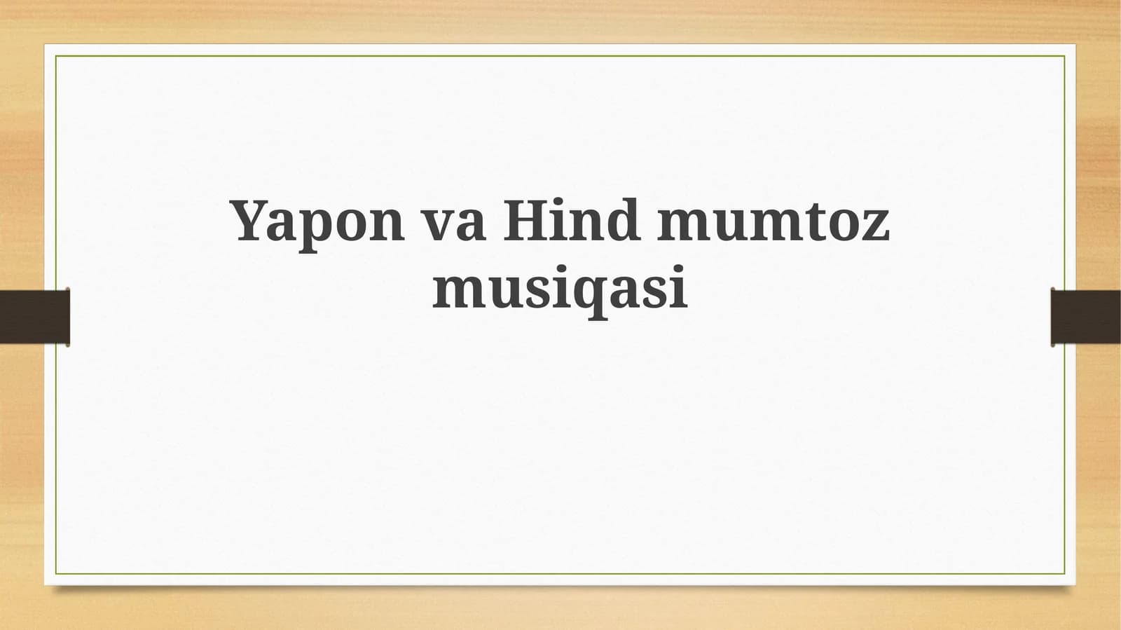 Yapon va Hindmumtozmusiqasi