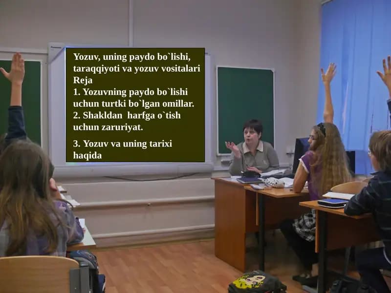 Yozuv, uning paydo bo`lishi, taraqqiyoti va yozuv vositalari