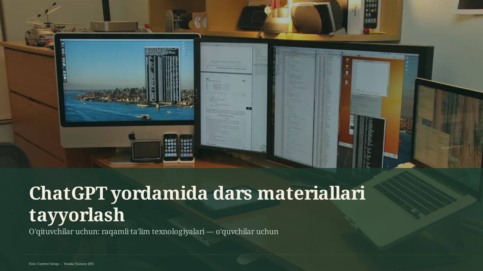 Dars materiallari tayyorlash
