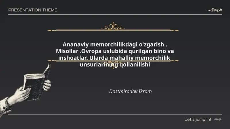 An'anaviy memorchilikdagi o'zgarish