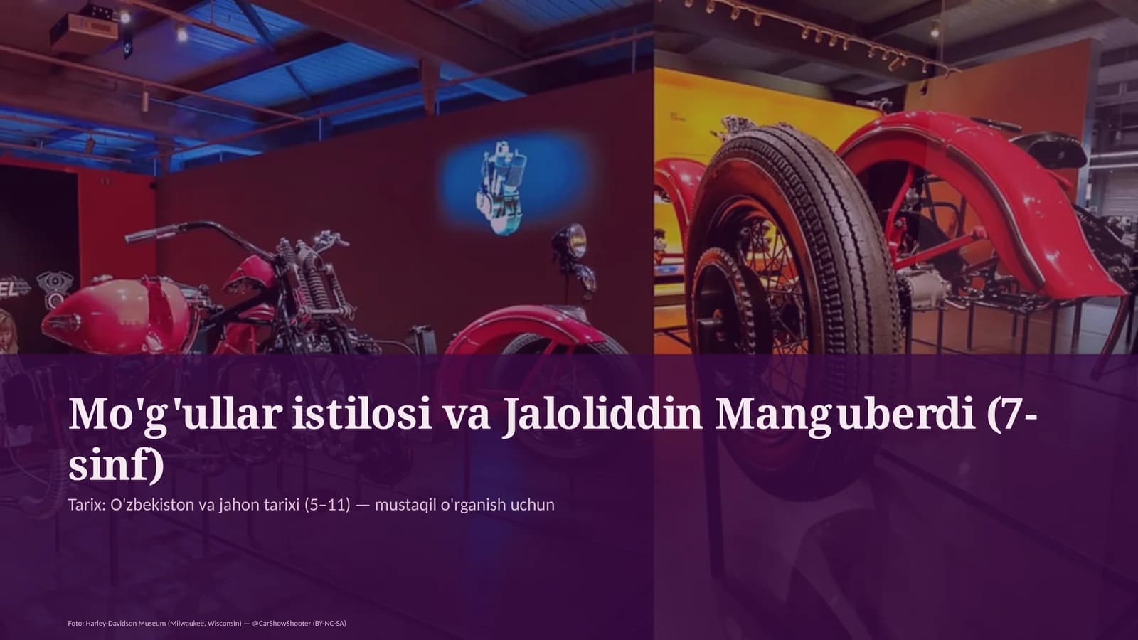 Mo'g'ullar istilosi va Jaloliddin Manguberdi (7-sinf)