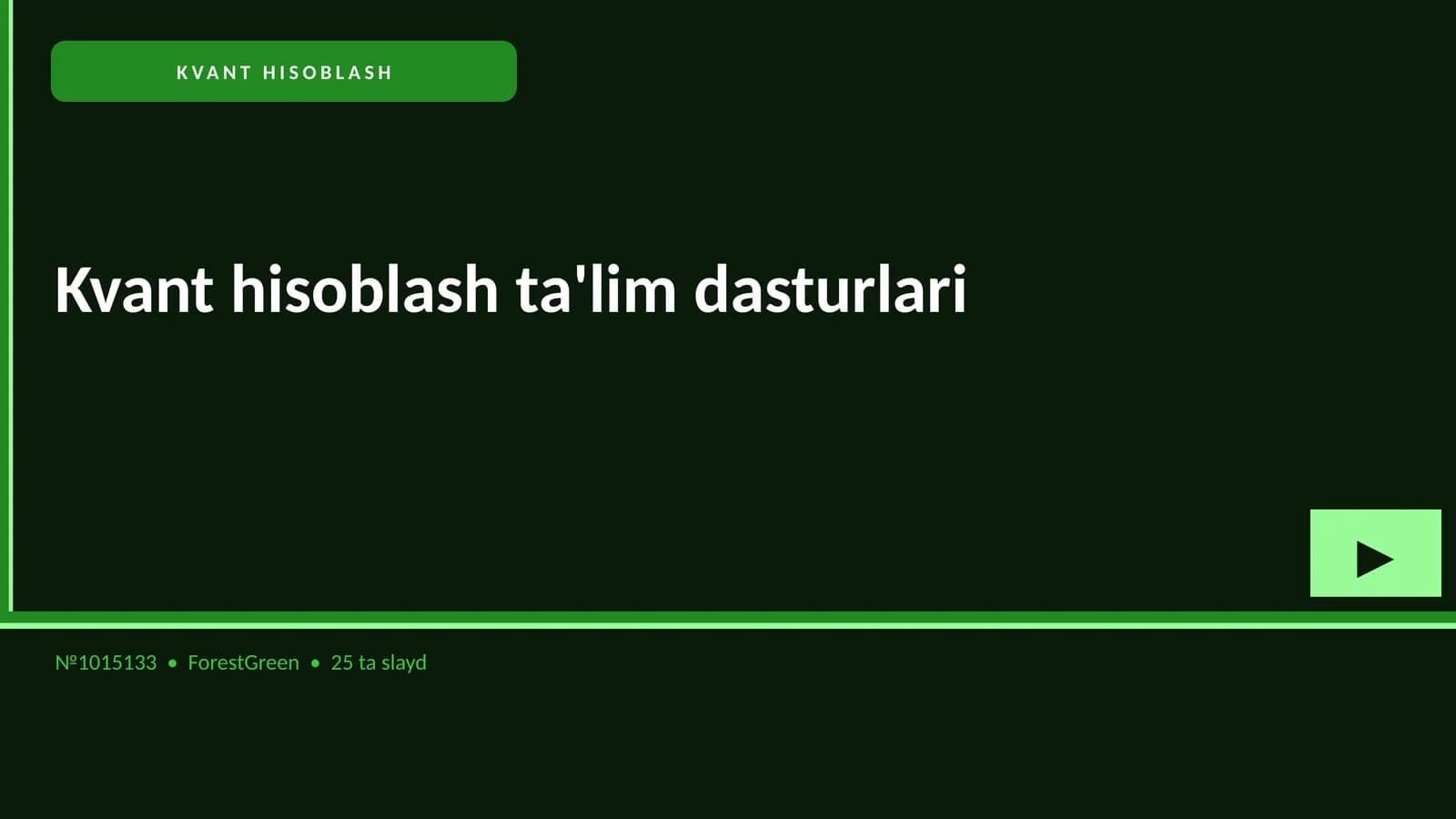 KVANT HISOBLASH