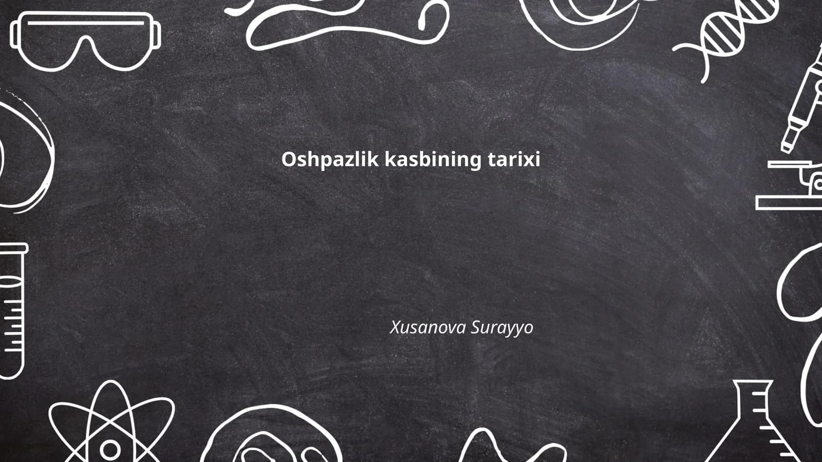 Oshpazlik kasbining tarixi