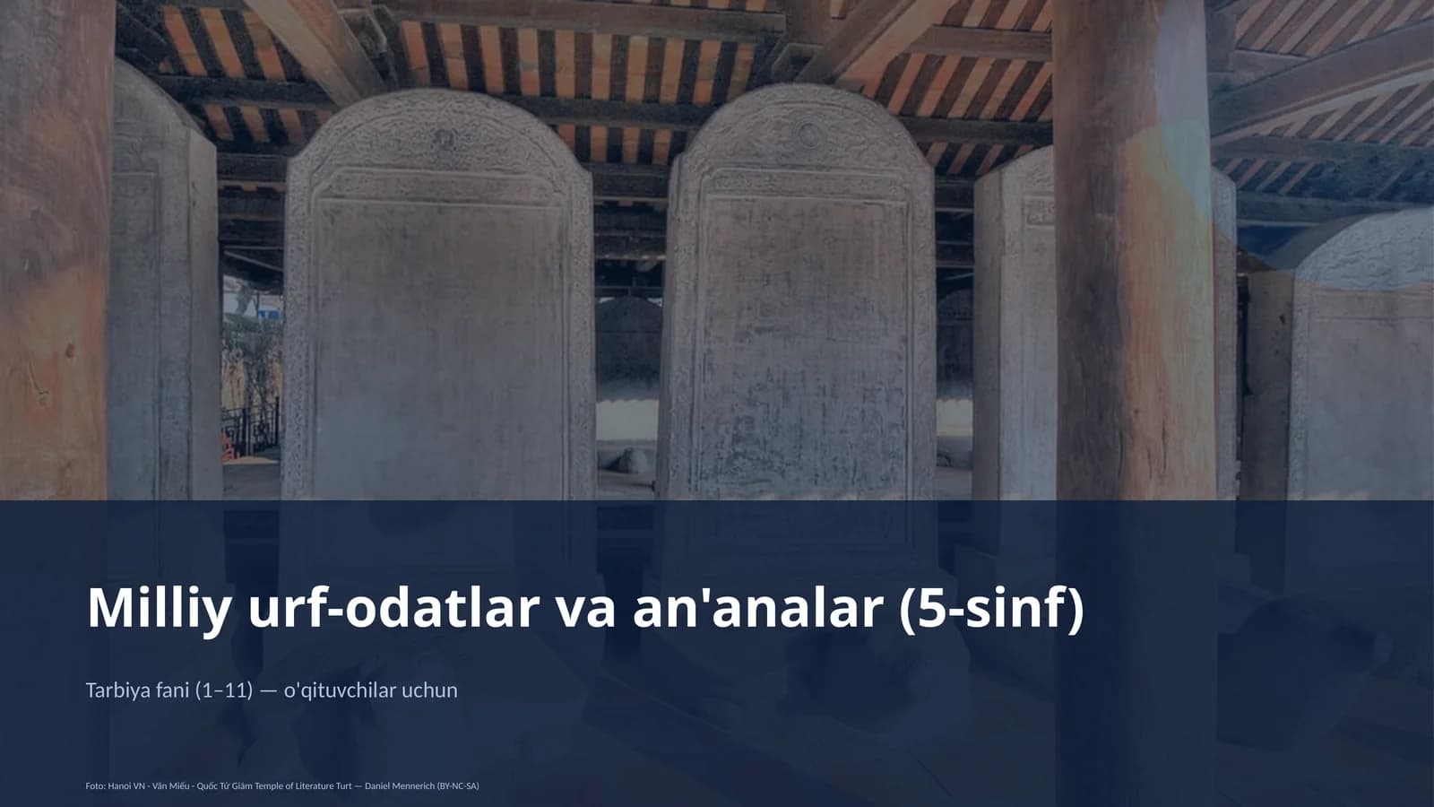 Milliy urf-odatlar va an'analar (5-sinf)