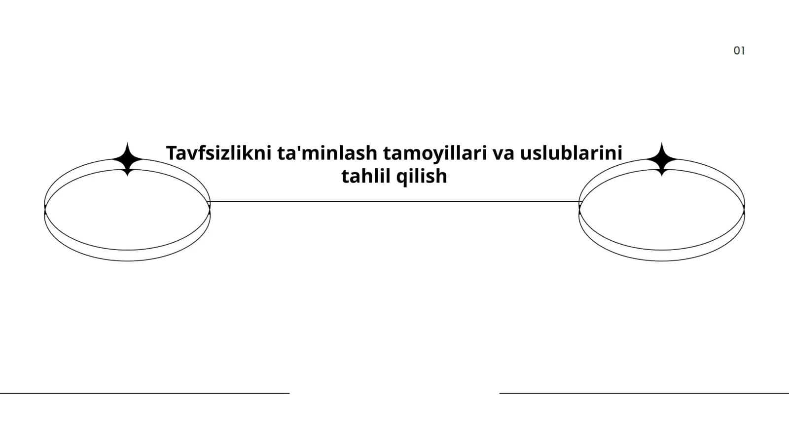 Tavfsizlikni ta'minlash tamoyillari va uslublarini tahlil qilish