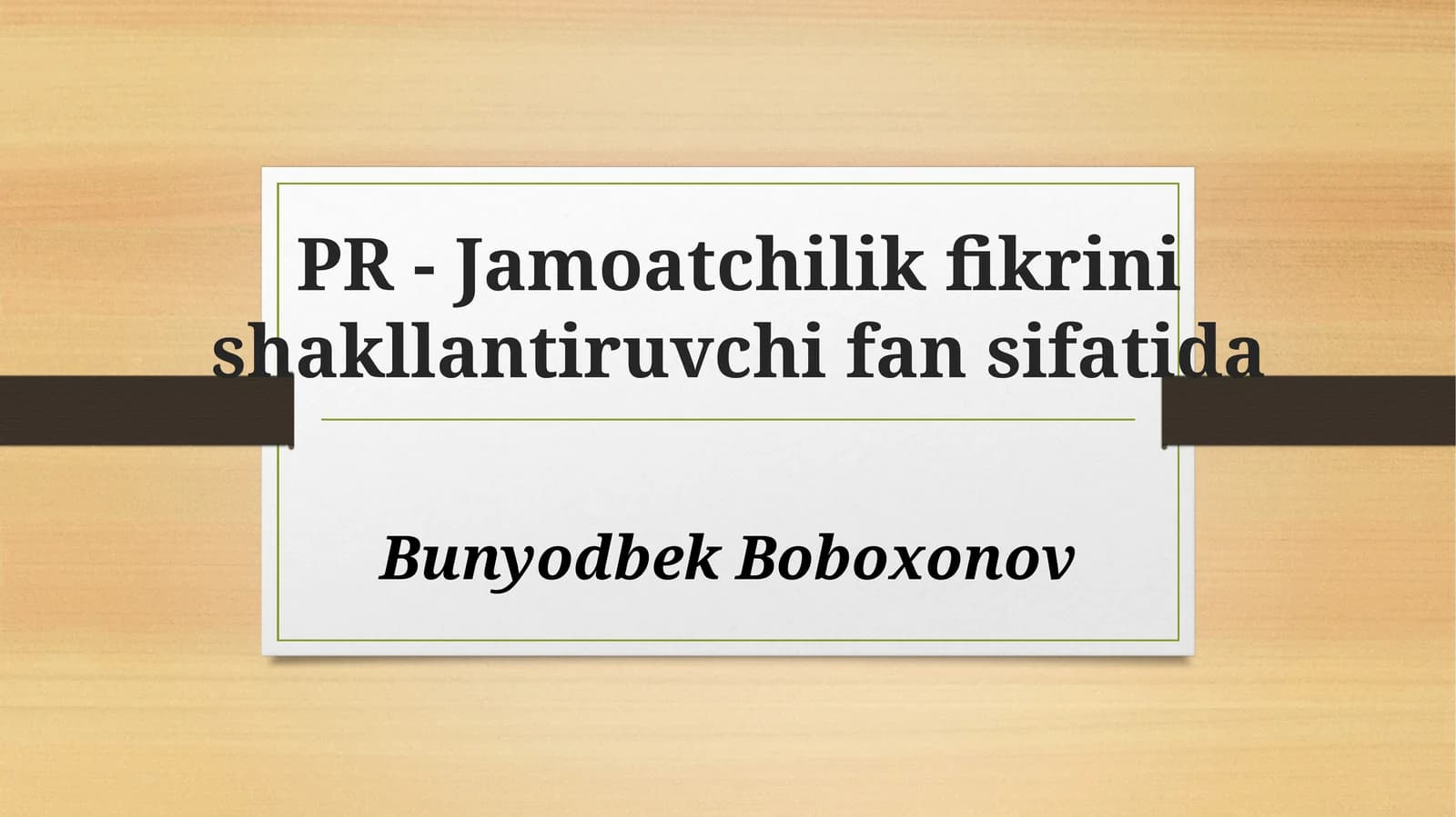 Jamoatchilik fikri nima