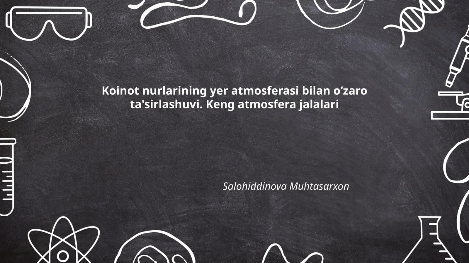 Koinot nurlarining yer atmosferasi bilan oʻzaro ta'sirlashuvi. Keng atmosfera jalalari