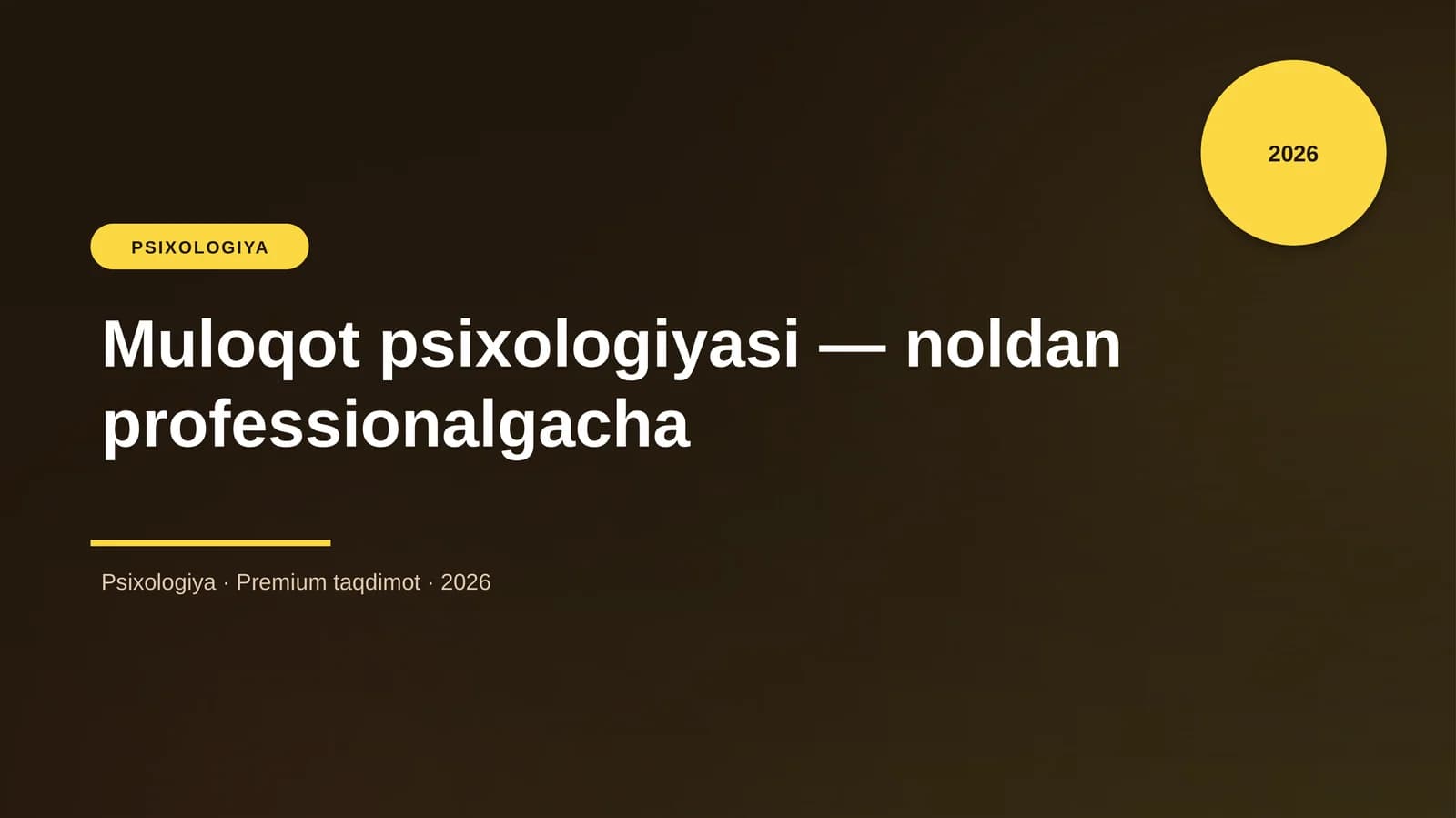 Muloqot psixologiyasi — noldan professionalgacha