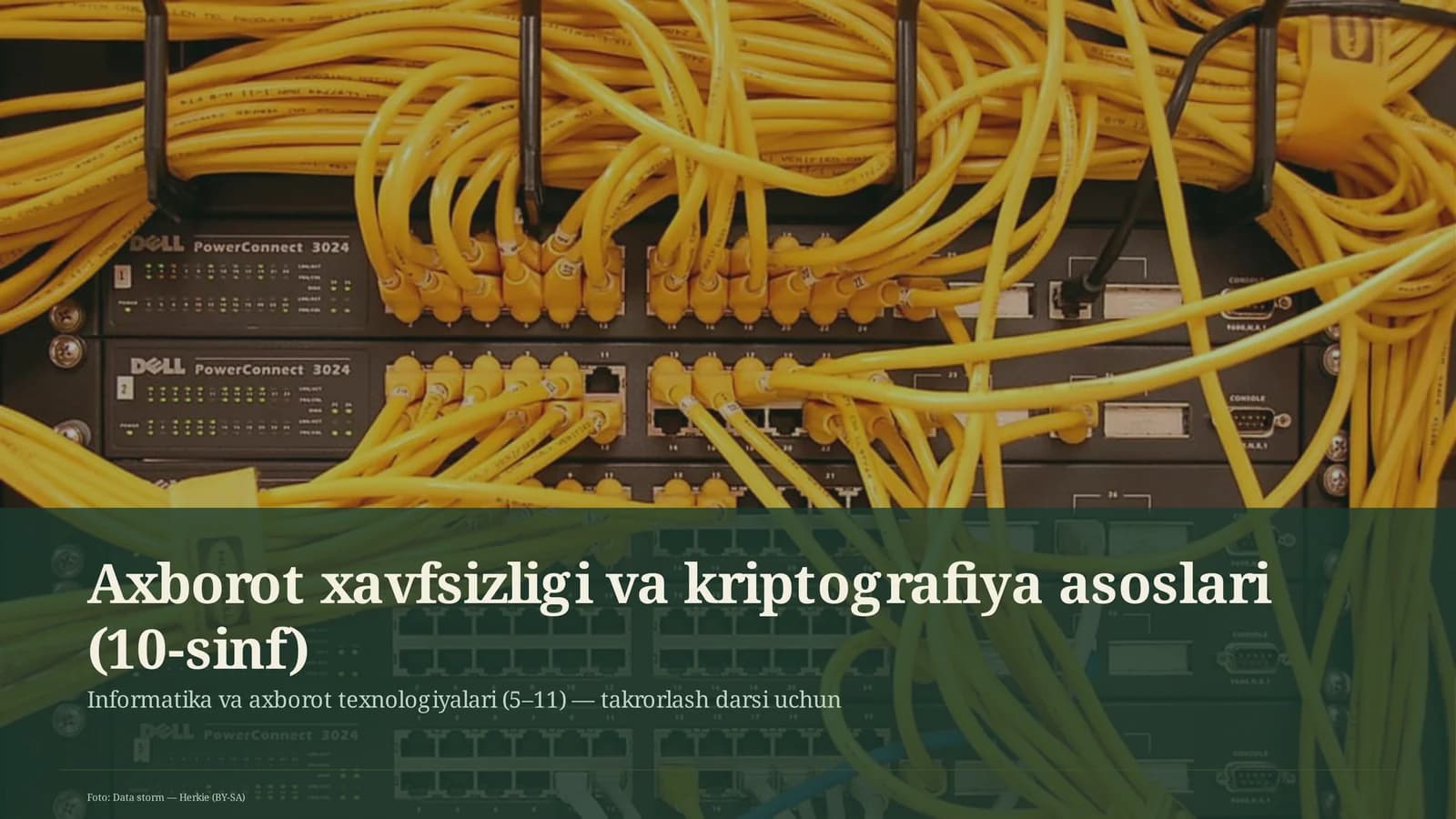 Axborot xavfsizligi va kriptografiya asoslari (10-sinf)