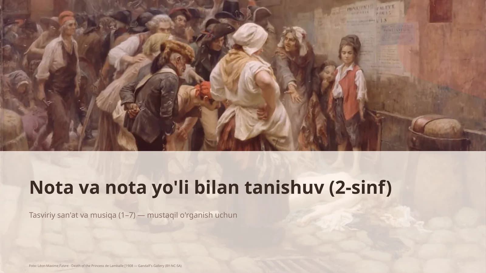 Nota va nota yo'li bilan tanishuv (2-sinf)