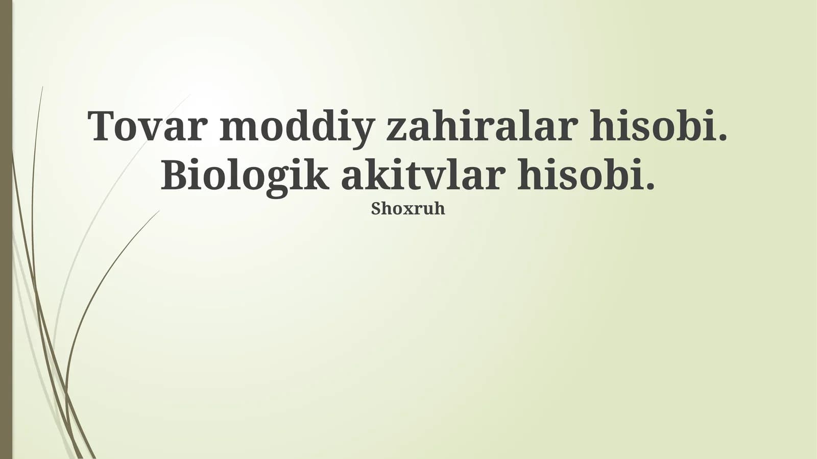 Biologik aktivlar hisobi