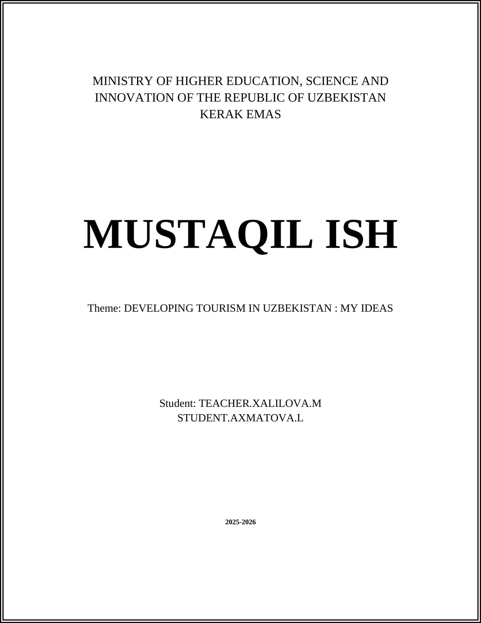 KERAK EMAS MUSTAQIL ISH