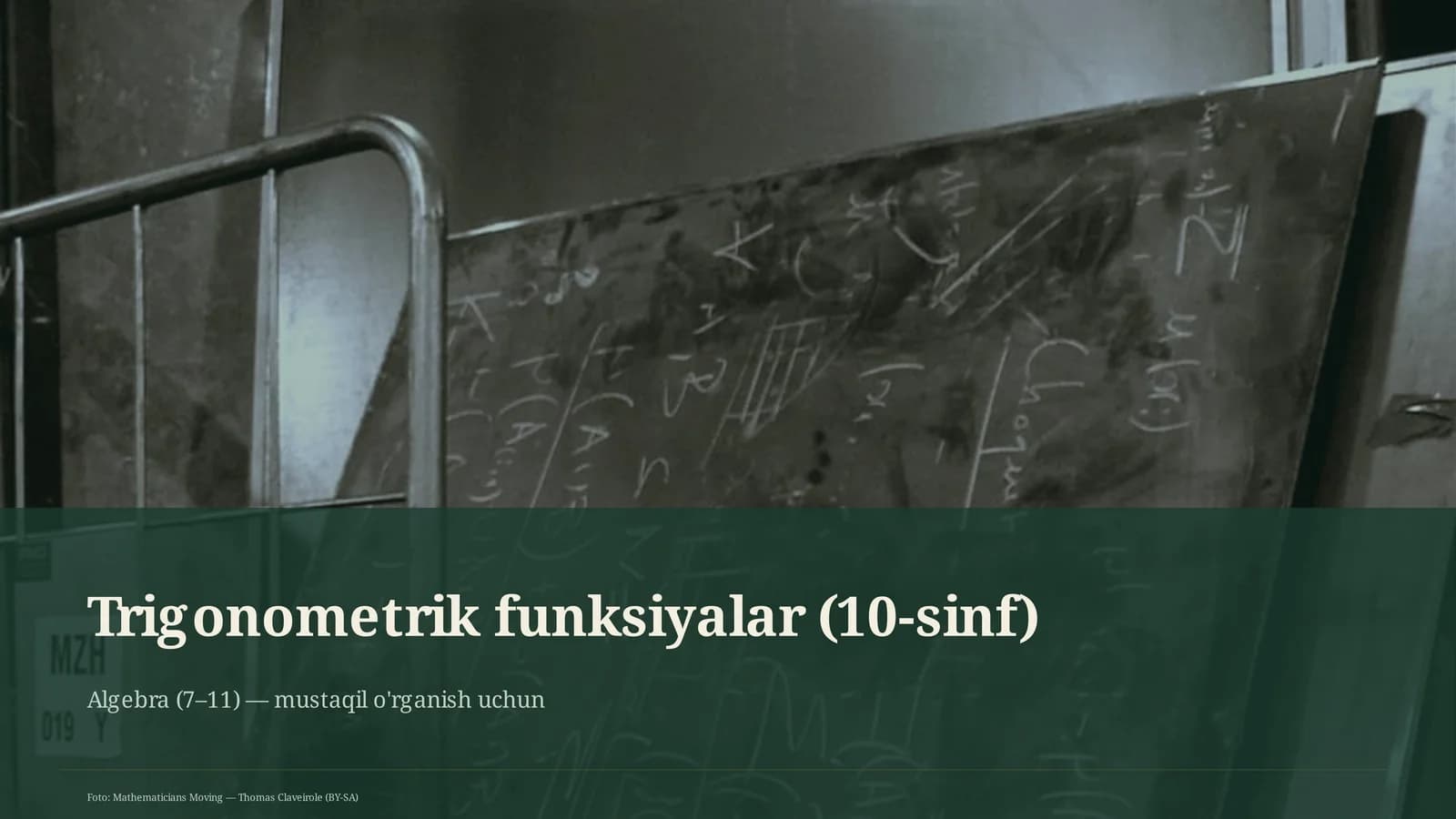Trigonometrik funksiyalar (10-sinf)