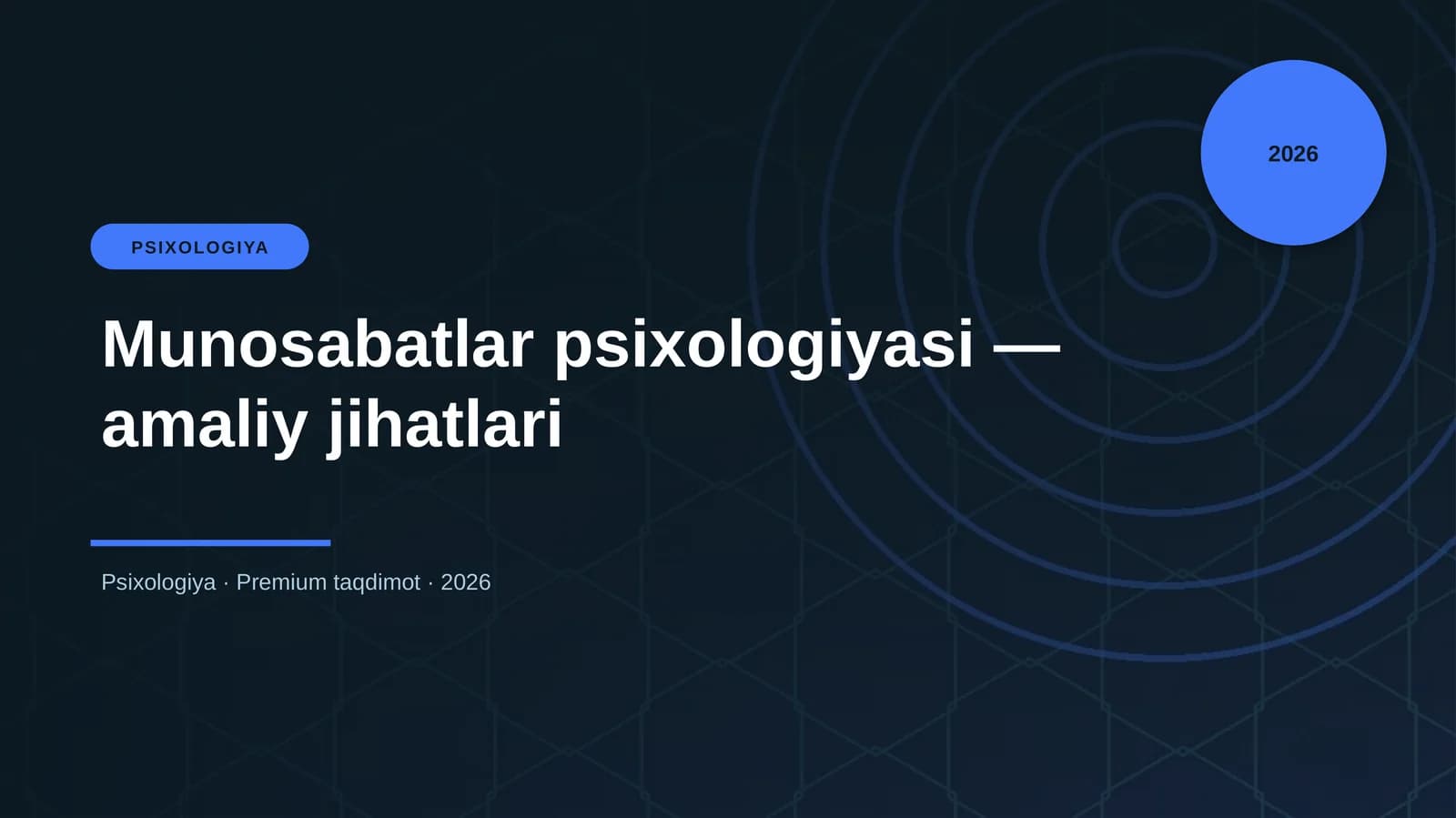 Munosabatlar psixologiyasi — amaliy jihatlari
