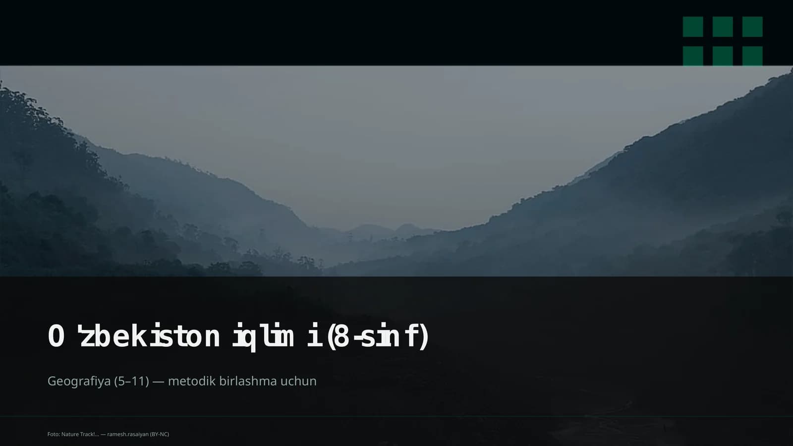 O'zbekiston iqlimi (8-sinf)