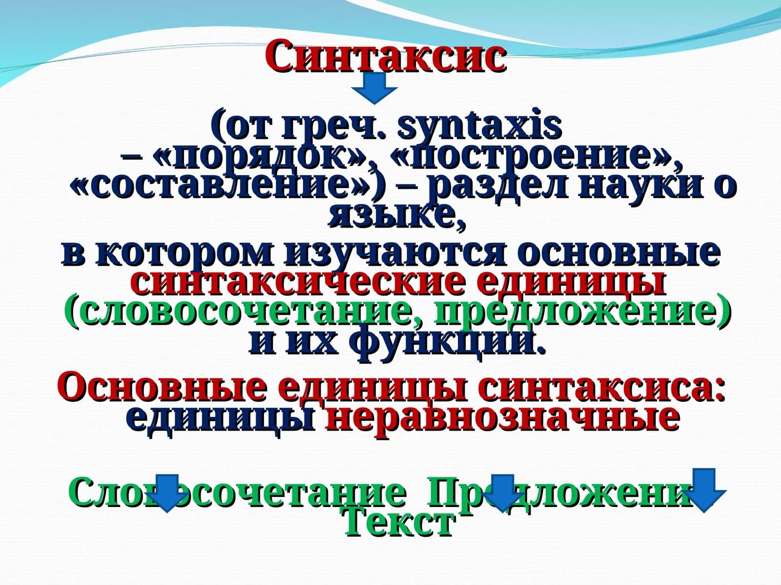 Синтаксис