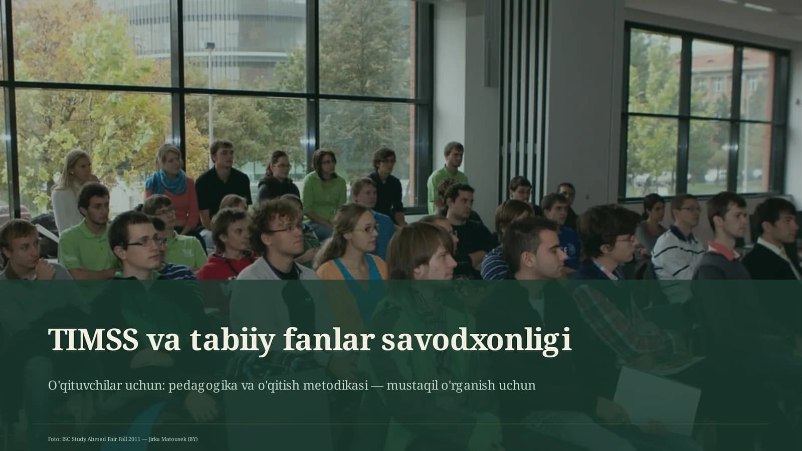 TIMSS va tabiiy fanlar savodxonligi