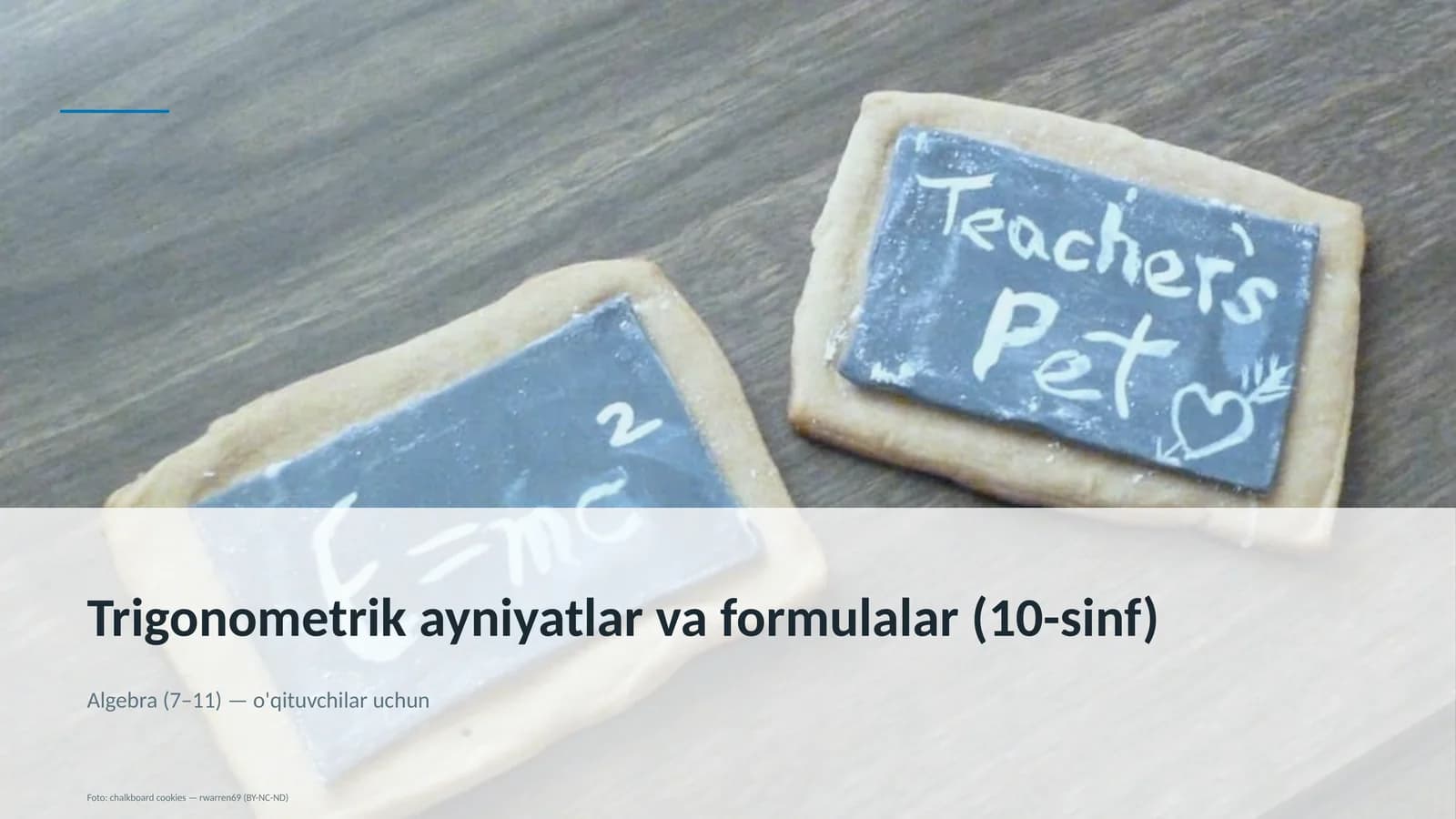 Trigonometrik ayniyatlar va formulalar (10-sinf)