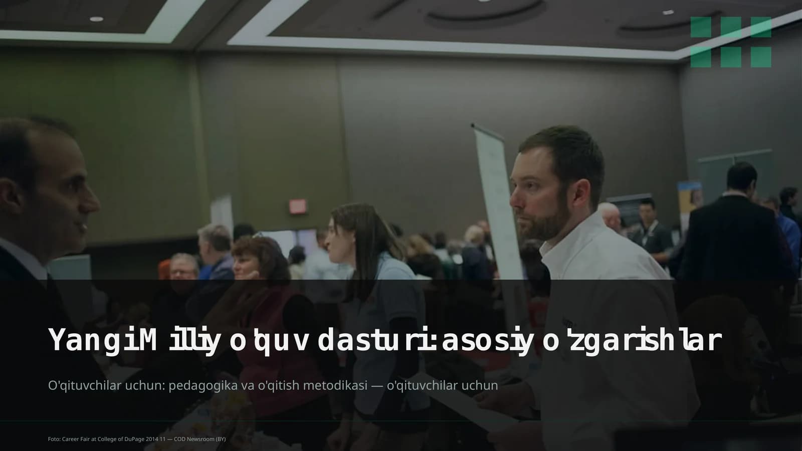Yangi Milliy o'quv dasturi: asosiy o'zgarishlar