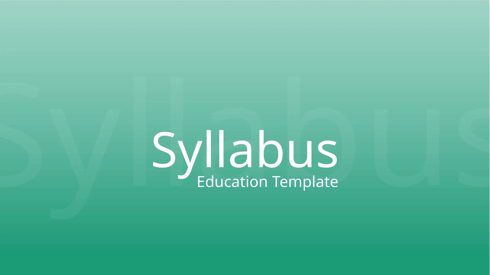 Syllabus