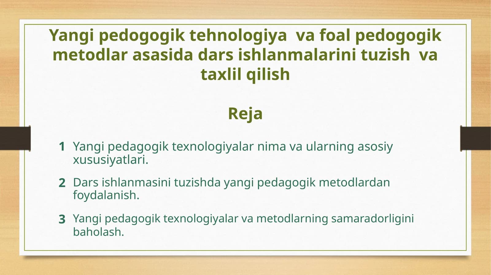 Yangi pedagogik texnologiyalar: Ta'rifi va ahamiyati