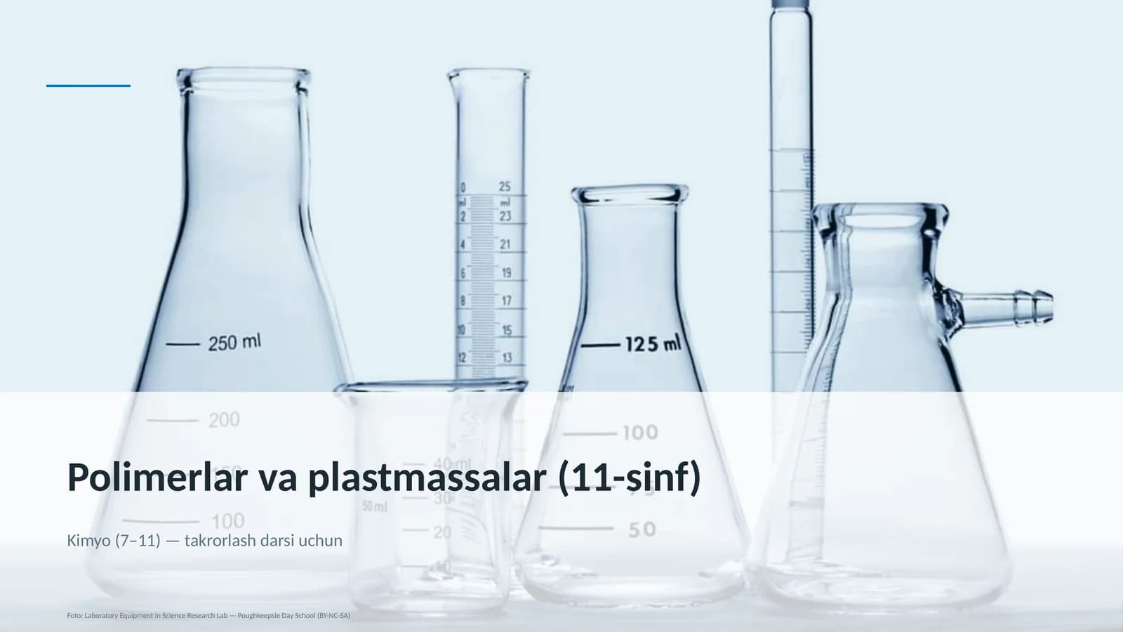 Polimerlar va plastmassalar (11-sinf)