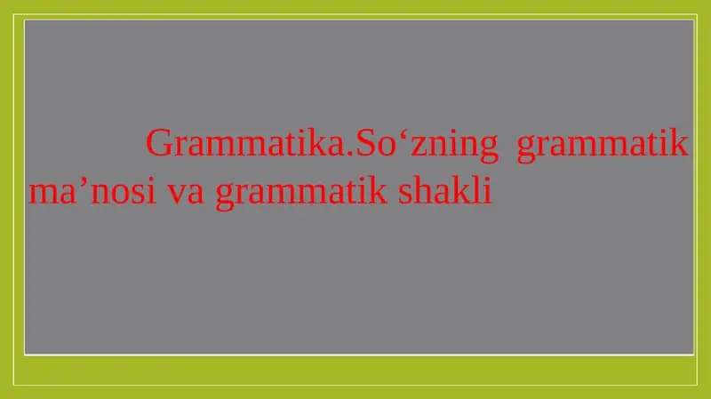 Grammatika