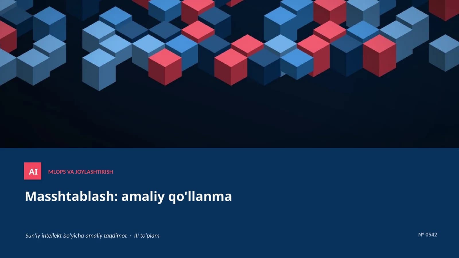 AI MLOPS VA JOYLASHTIRISH