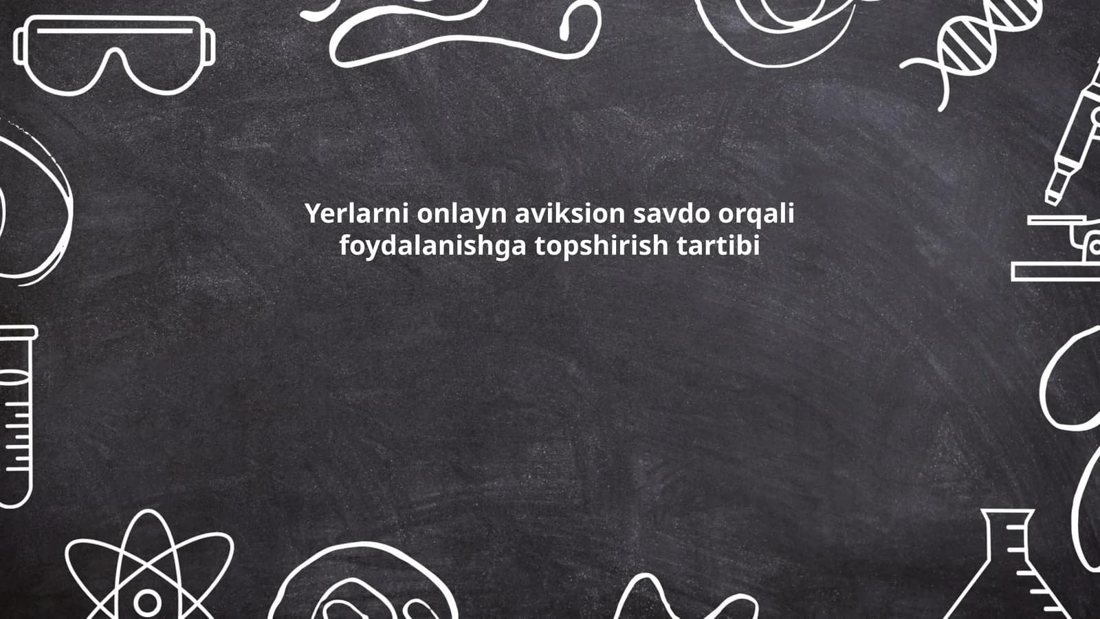 Yerlarni onlayn aviksion savdo orqali foydalanishga topshirish tartibi