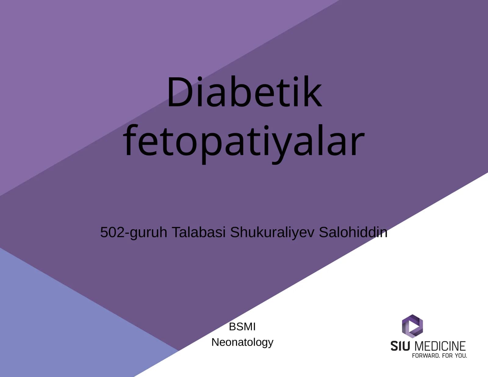 Diabetik Fetopatiyalar