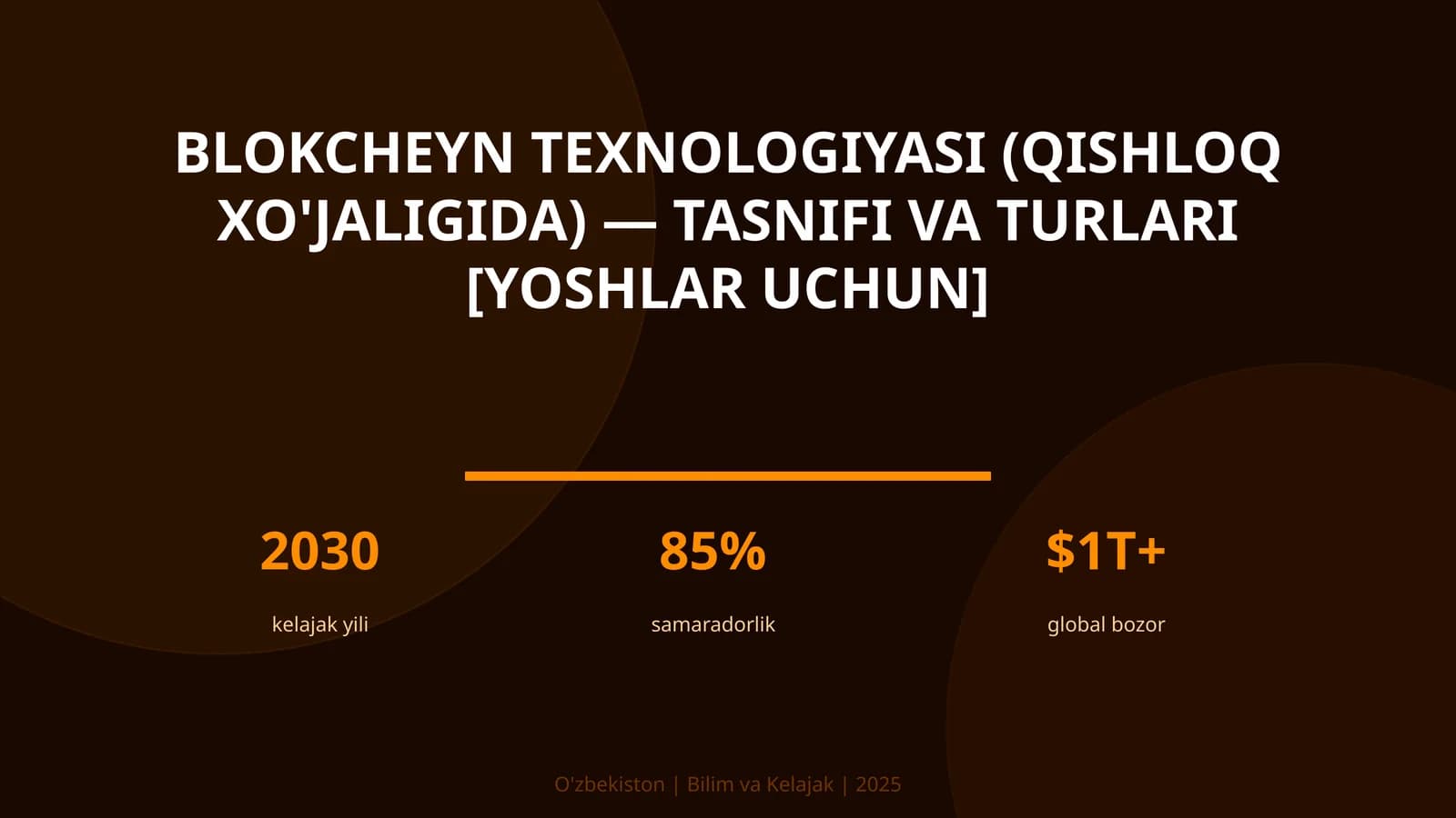 Blokcheyn texnologiyasi (qishloq xo'jaligida) — tasnifi va turlari [yoshlar uchun]
