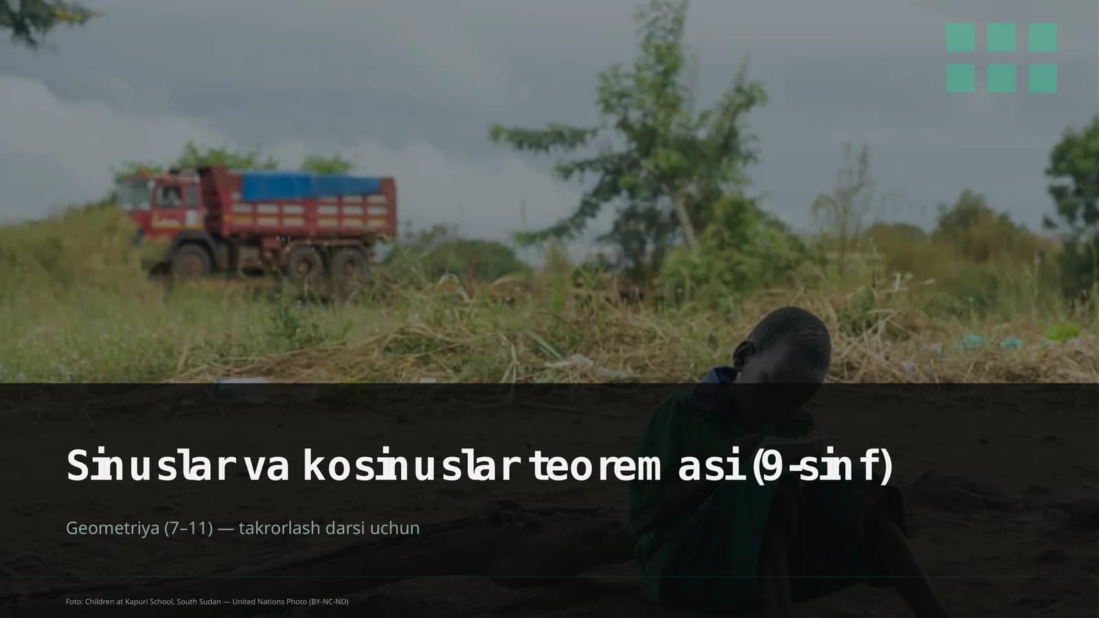 Sinuslar va kosinuslar teoremasi (9-sinf)