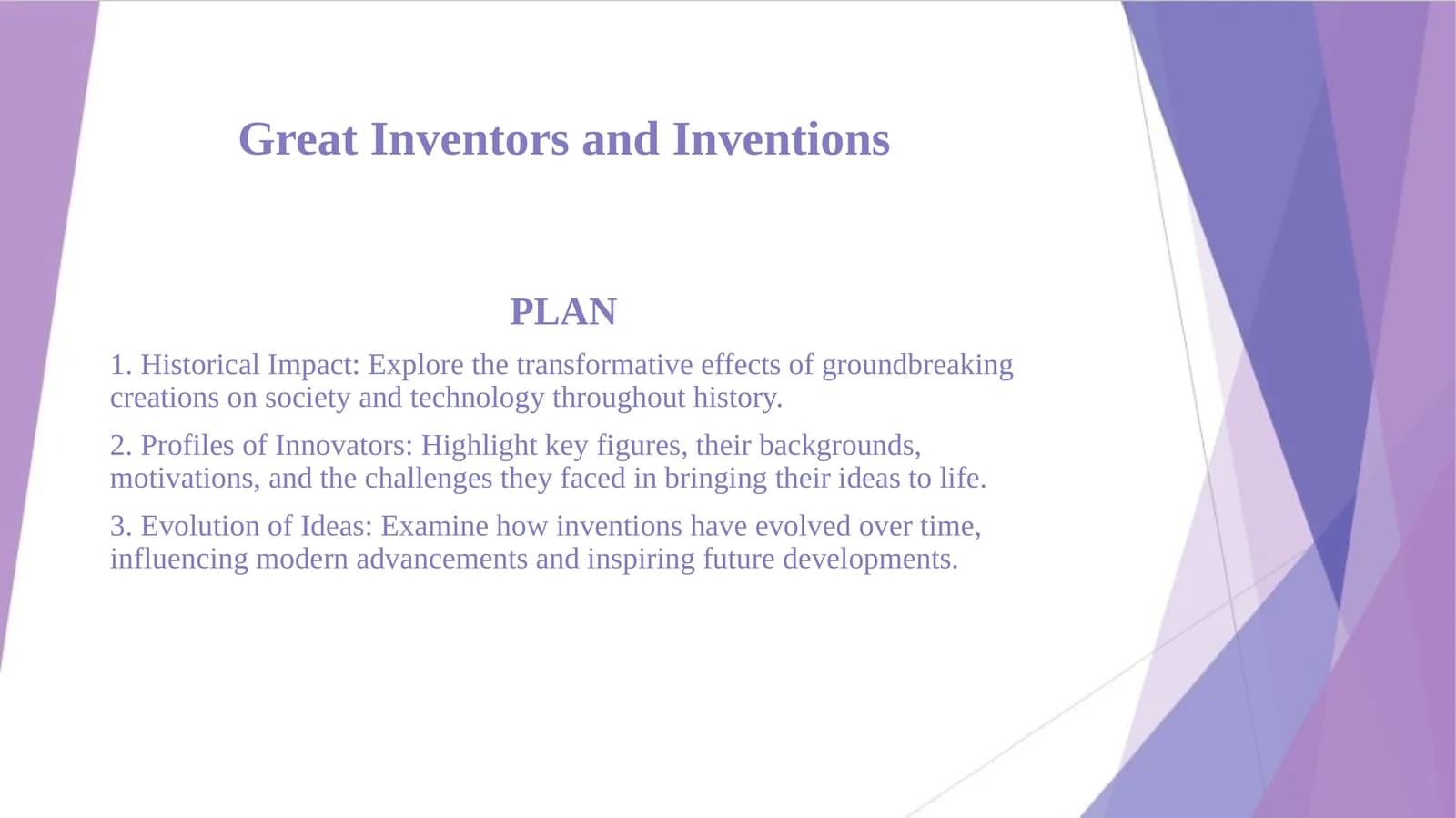 Great Inventors and Inventions