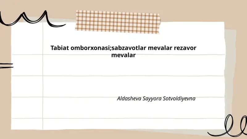 Tabiat omborxonasi
