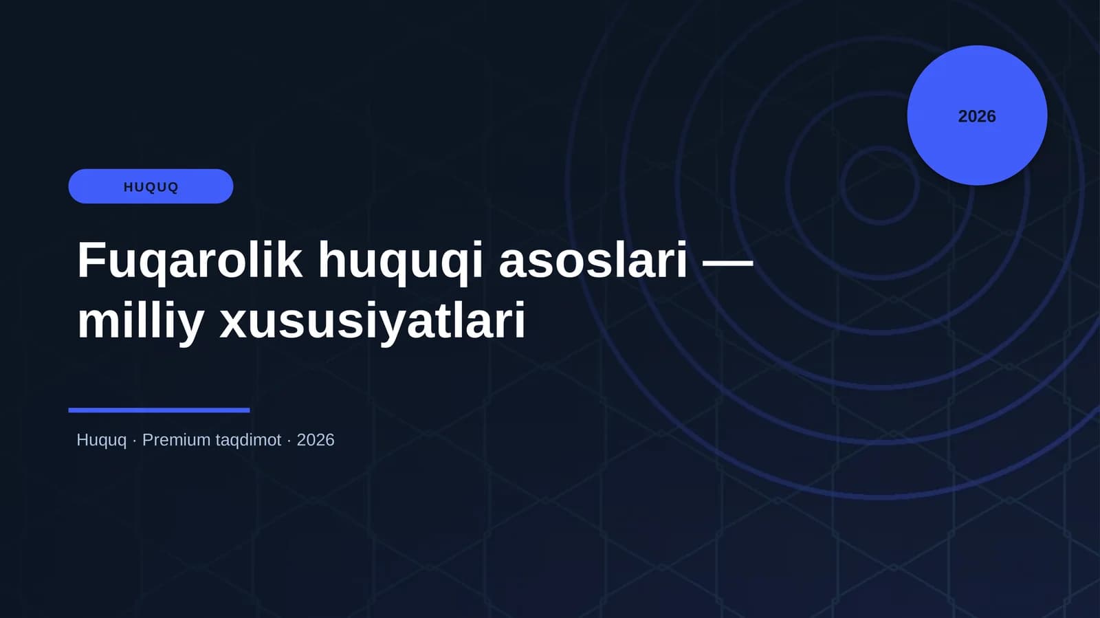 Fuqarolik huquqi asoslari — milliy xususiyatlari